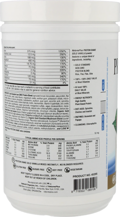 Protein Shake Gold Vanilla - 468 g powder