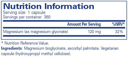 Magnesium (glycinate) - 360 capsules