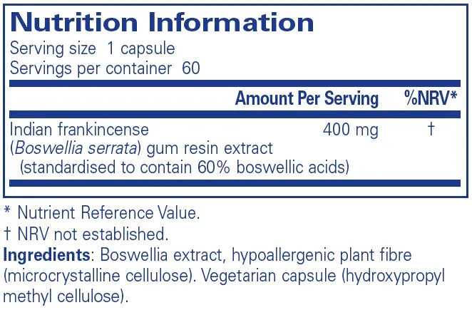 Boswellia - 60 capsules
