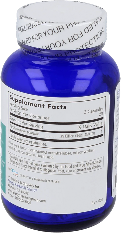 Essential-Biotic® Saccharomyces boulardii - 120 Vegan capsules