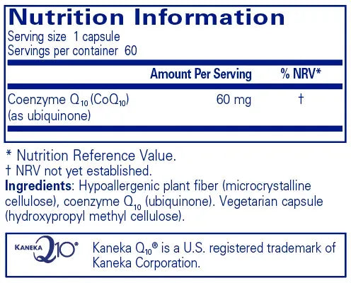 CoQ10 60 mg - 60 capsules