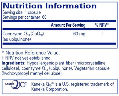 CoQ10 60 mg - 60 capsules