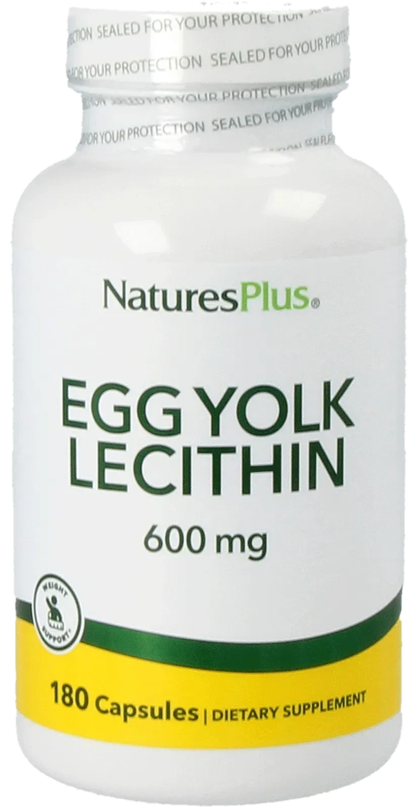 Egg Yolk Lecithin 600 mg - 180 Capsules