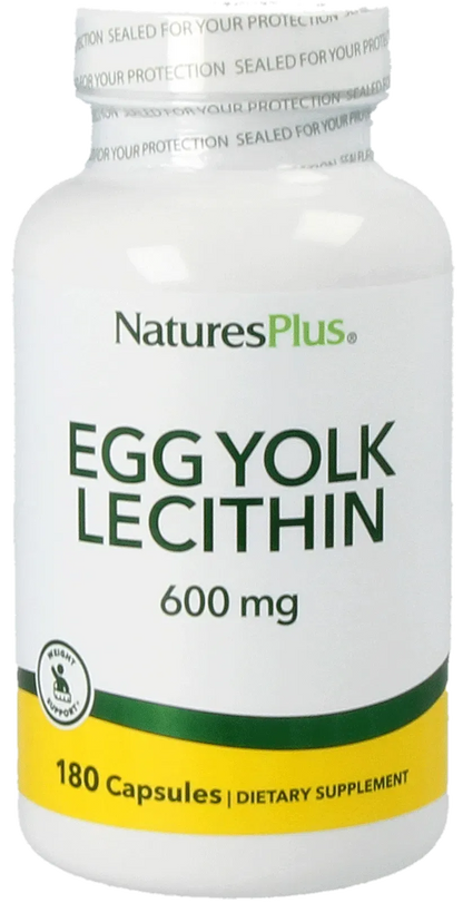 Egg Yolk Lecithin 600 mg - 180 Capsules