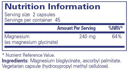 Magnesium (glycinate) - 90 capsules