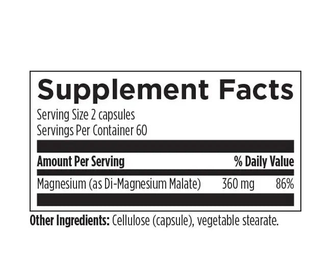 Magnesium Malate - 120 capsules
