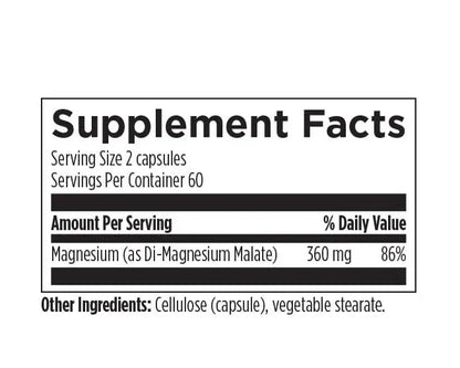 Magnesium Malate - 120 capsules