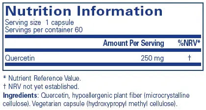 Quercetin - 60 capsules