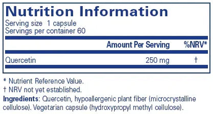 Quercetin - 60 capsules