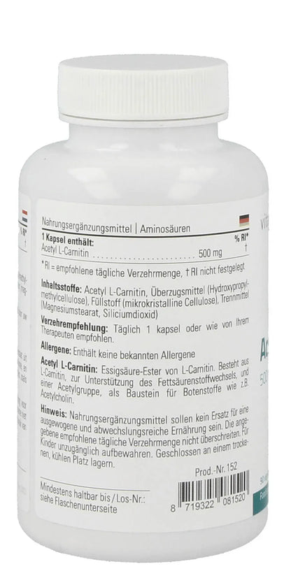 Acetyl L-Carnitine - 90 capsules