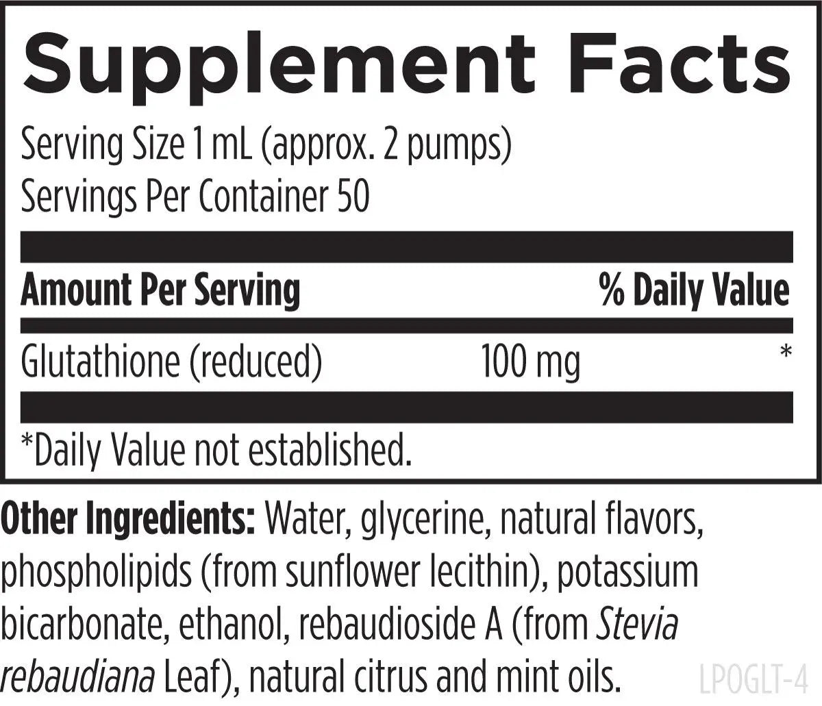 Liposomal Glutathione - 50 mL liposomal