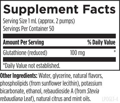 Liposomal Glutathione - 50 mL liposomal