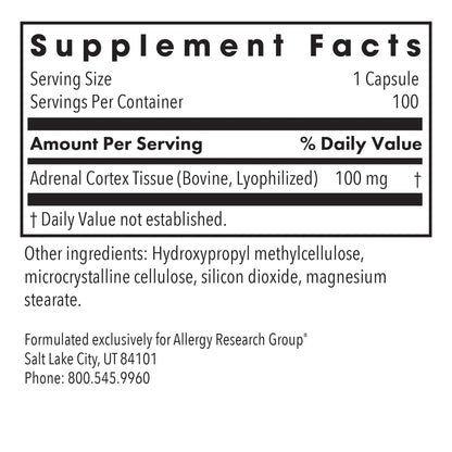 Adrenal Cortex - 100 capsules