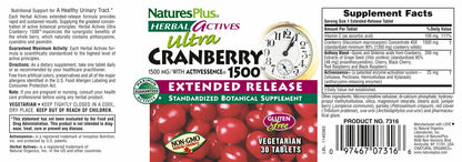 Ultra Cranberry 1500 mg - 30 Tablets