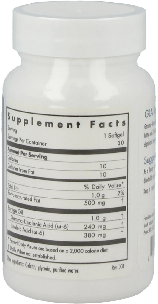 GLA Borage Oil - 30 Softgels