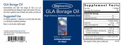 GLA Borage Oil - 30 Softgels