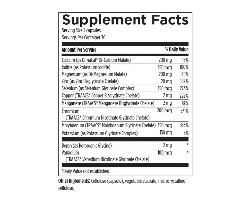 Complete Mineral Complex - 90 capsules