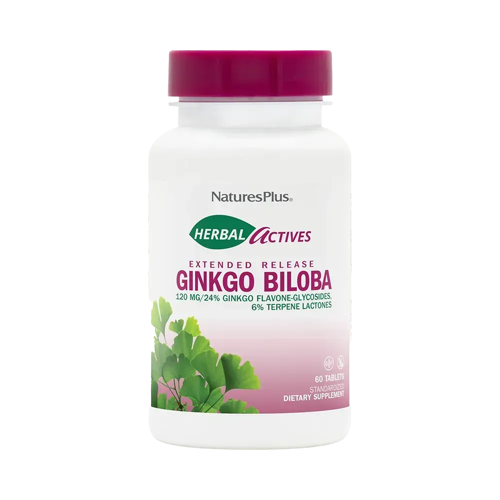 Herbal Actives Ginkgo Biloba Extended Release - 60 tablets