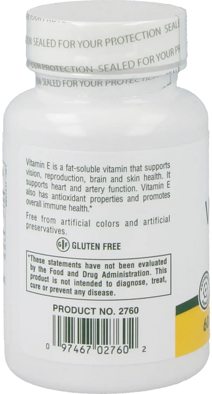 Vitamin E Mixed Tocopherol - 60 softgels