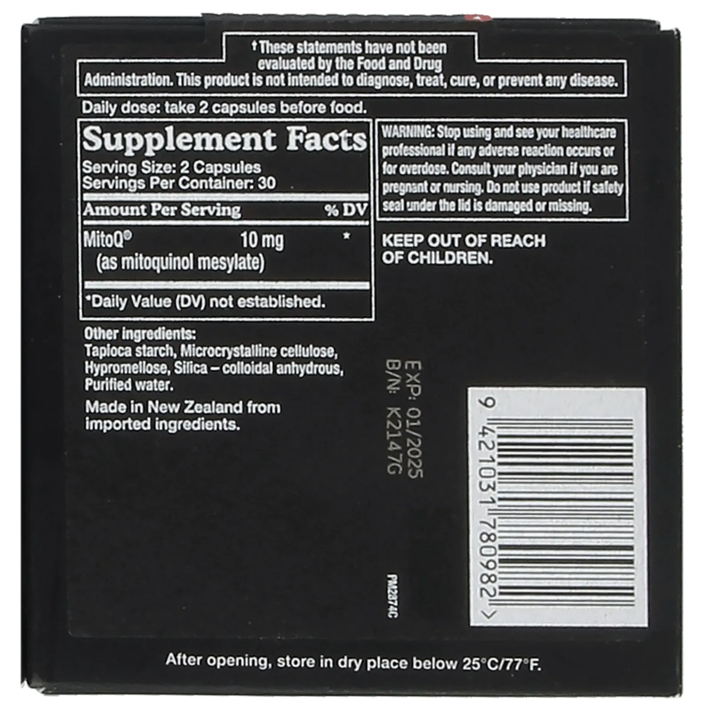 MitoQ - 60 capsules