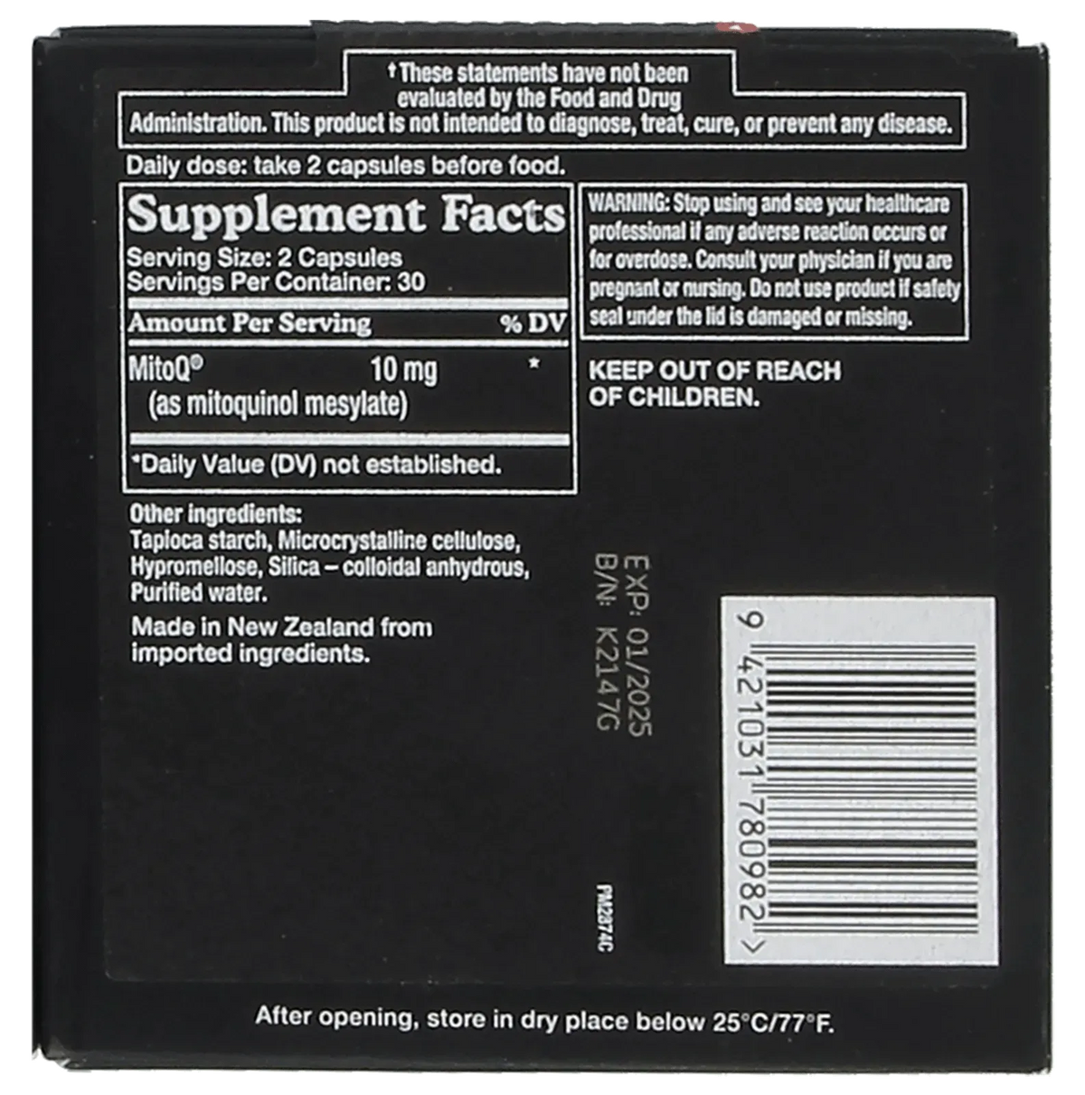 MitoQ - 60 capsules