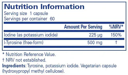 Iodine & Tyrosine - 60 capsules