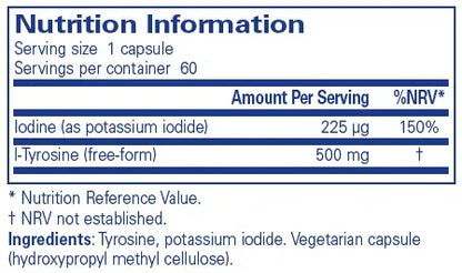 Iodine & Tyrosine - 60 capsules