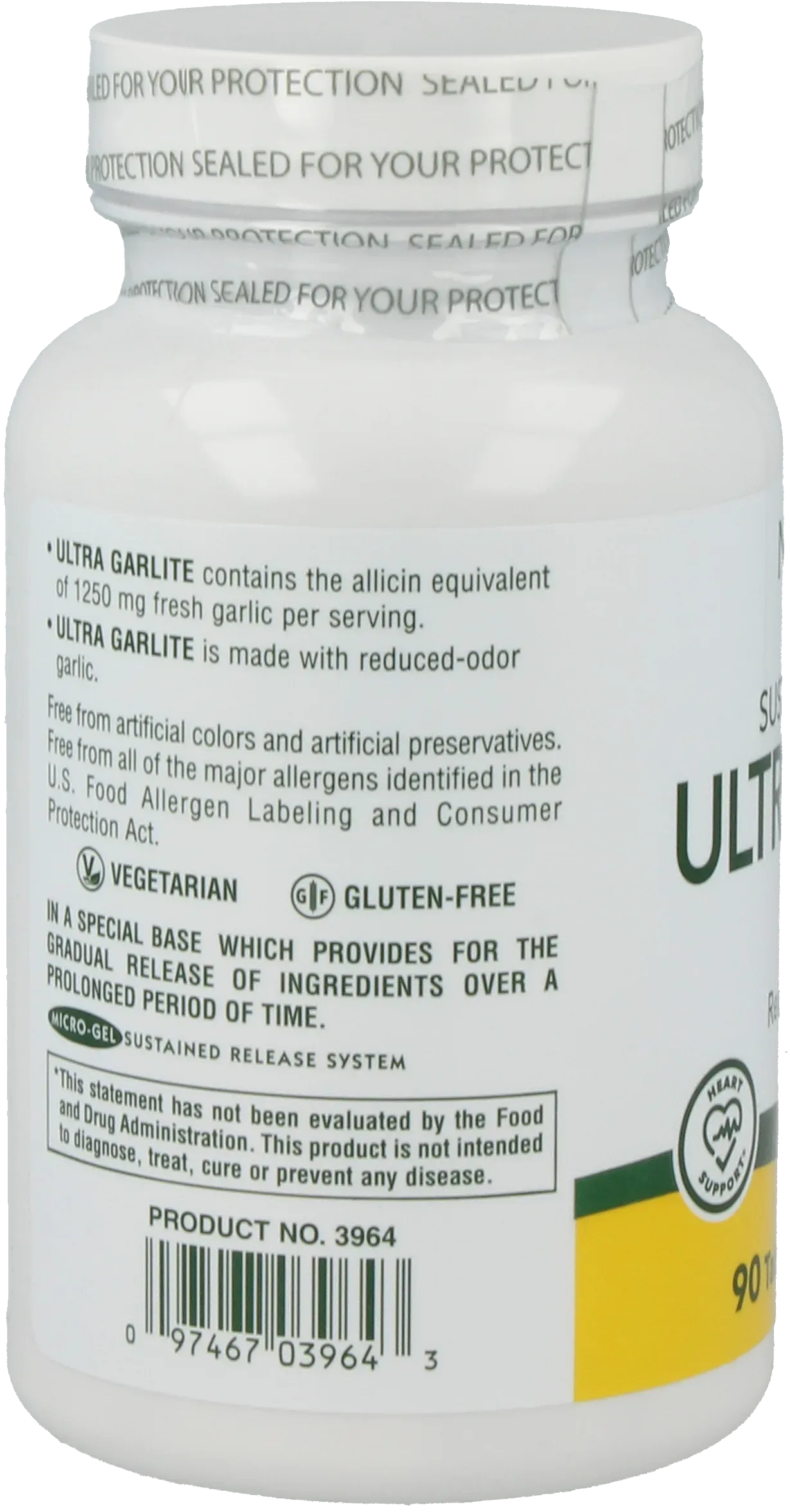 Ultra Garlite® 1000 mg - 90 Tablets