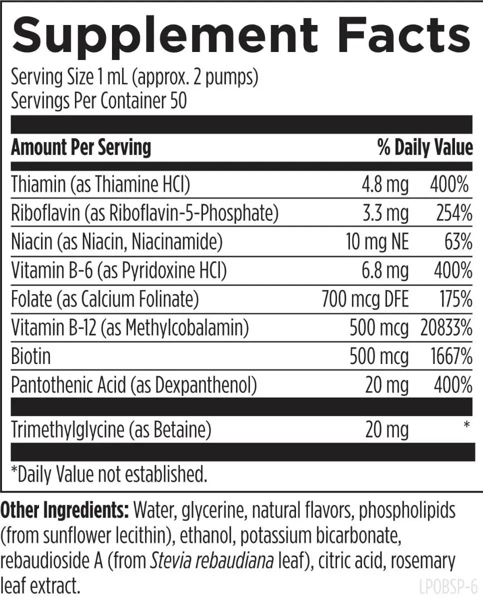 Liposomal B Supreme - 50 mL liposomal