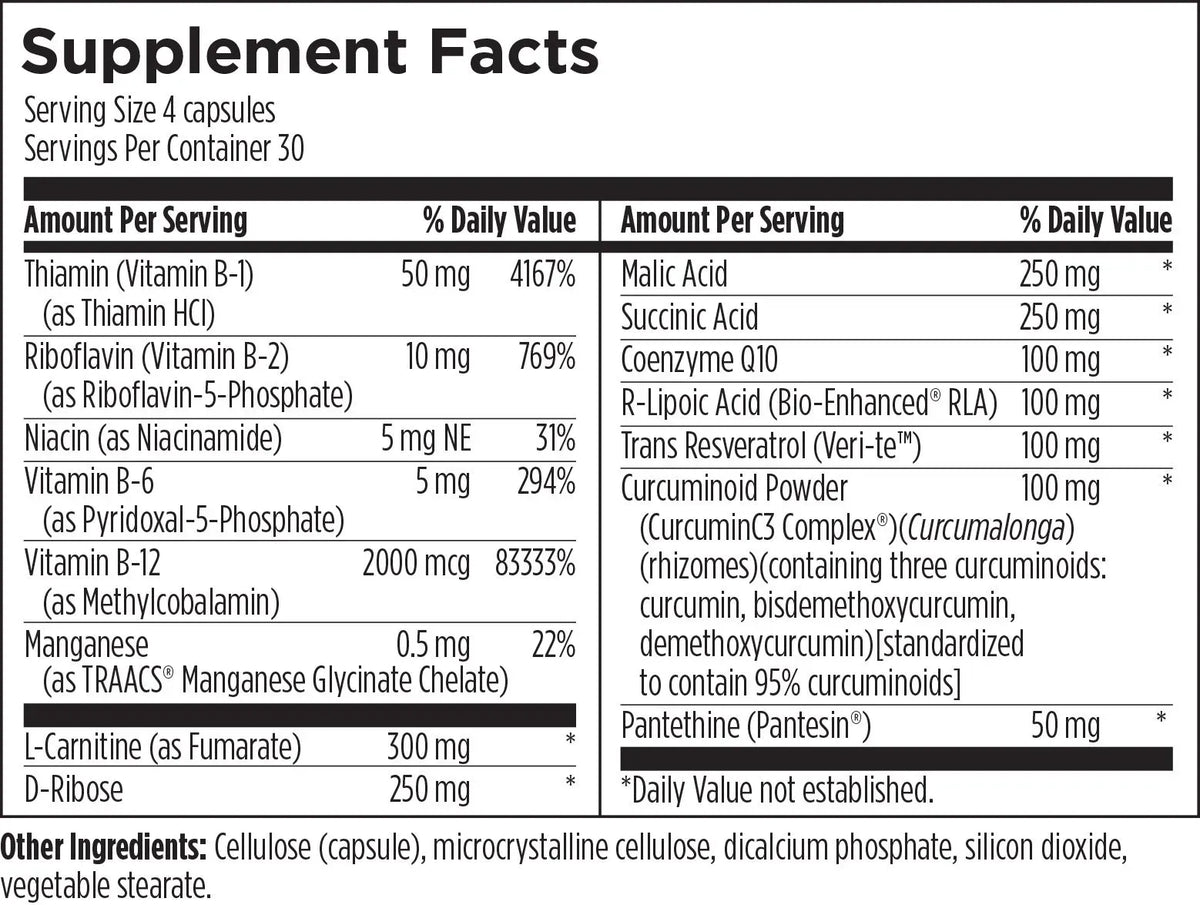 Mitochondrial NRG™ - 120 capsules