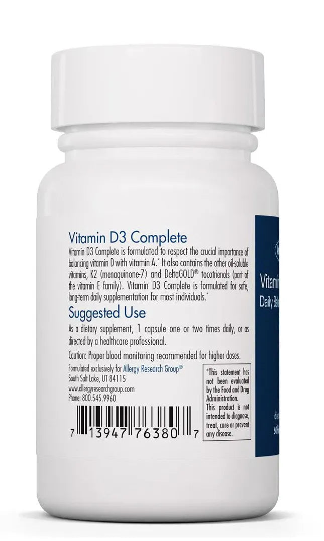 Vitamin D3 Complete - 60 Softgels