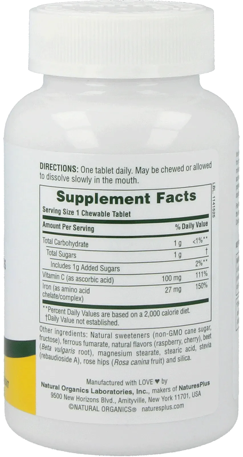 Chewable Iron - 90 chewables