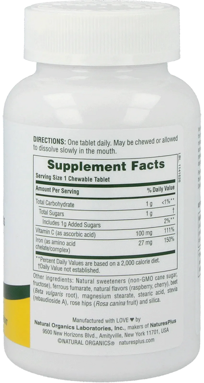 Chewable Iron - 90 chewables