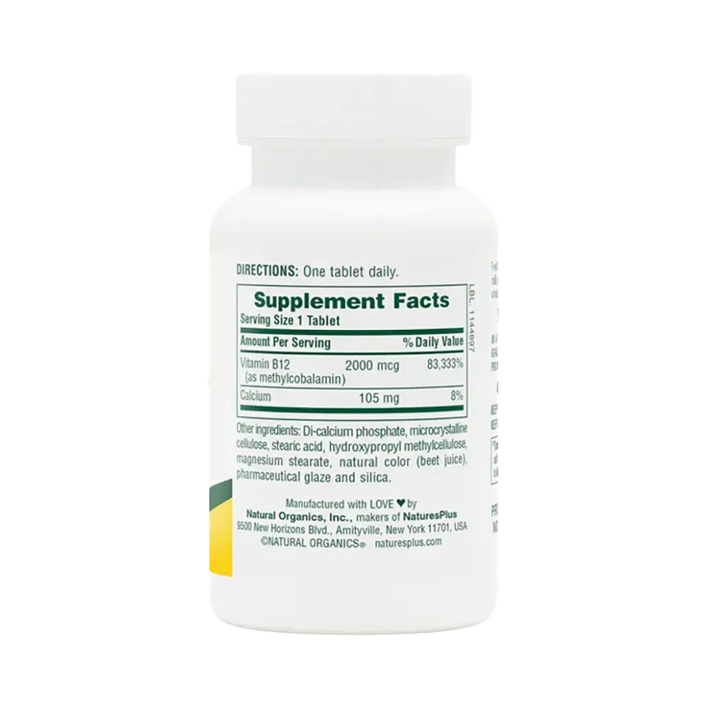 Vitamin B12 2000 mcg - 60 tablets