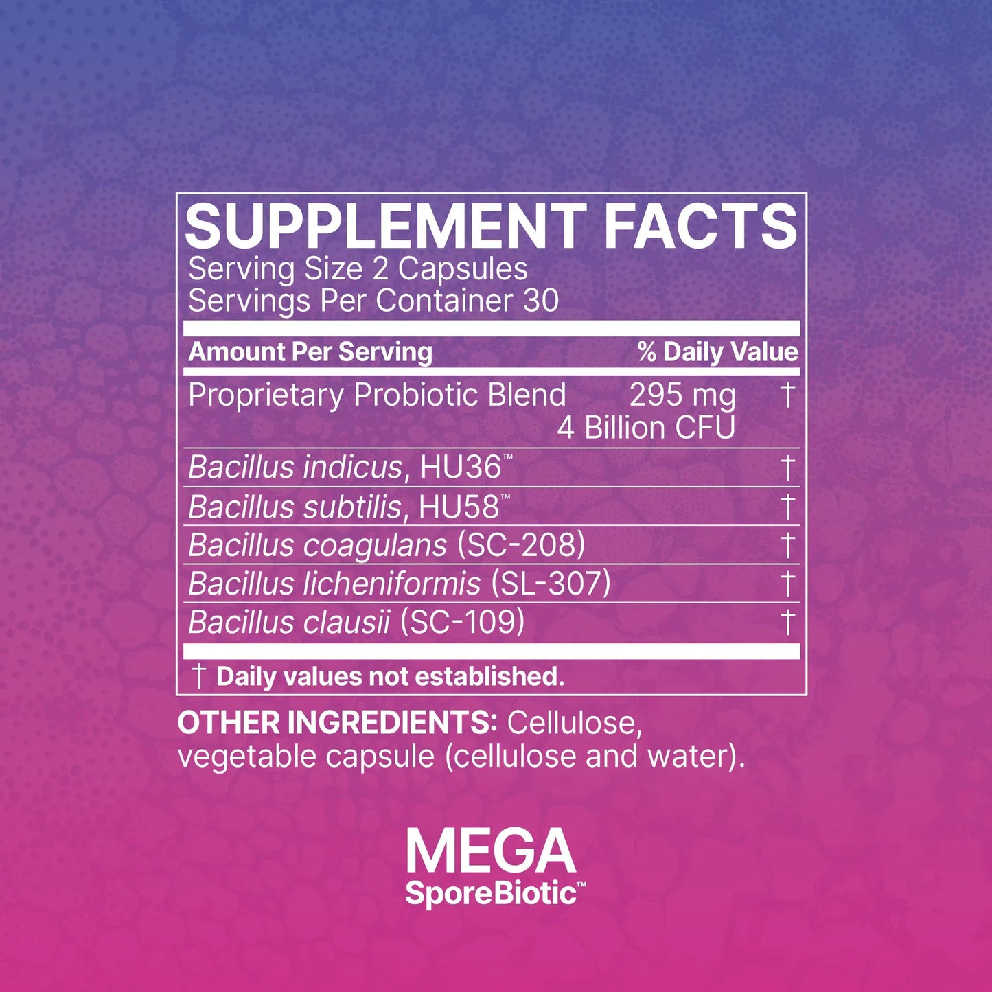 Mega Spore Biotic, UK - 60 Capsules