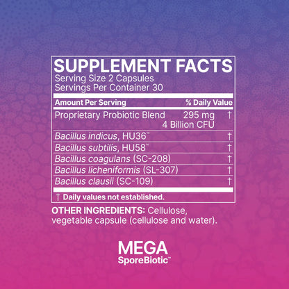 Mega Spore Biotic, UK - 60 Capsules