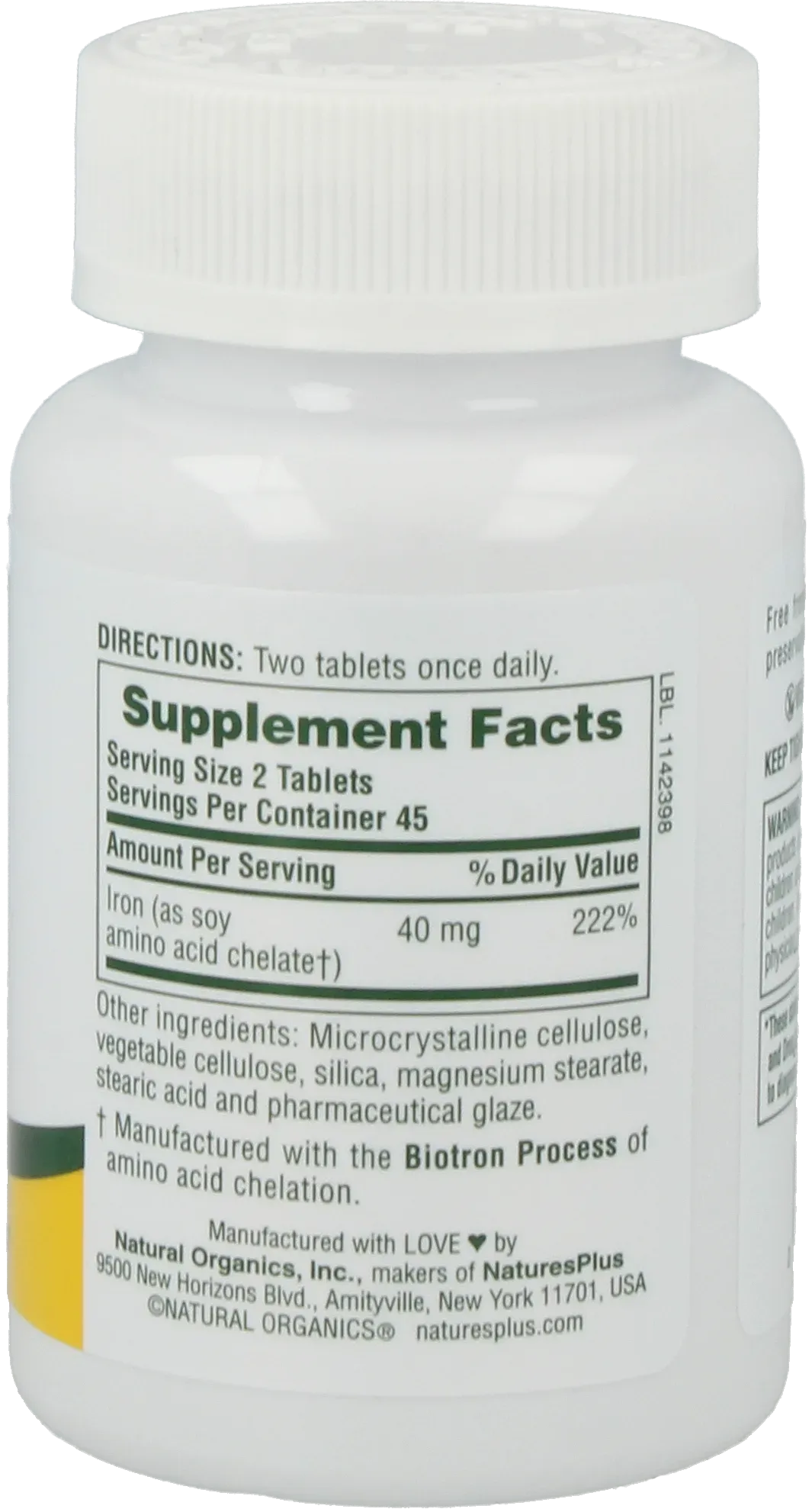 Iron - 90 tablets