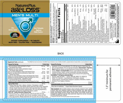 AgeLoss Men's Multi - 90 Tablets