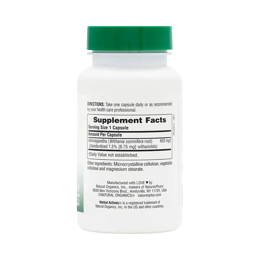 Herbal Actives Ashwagandha - 60 capsules