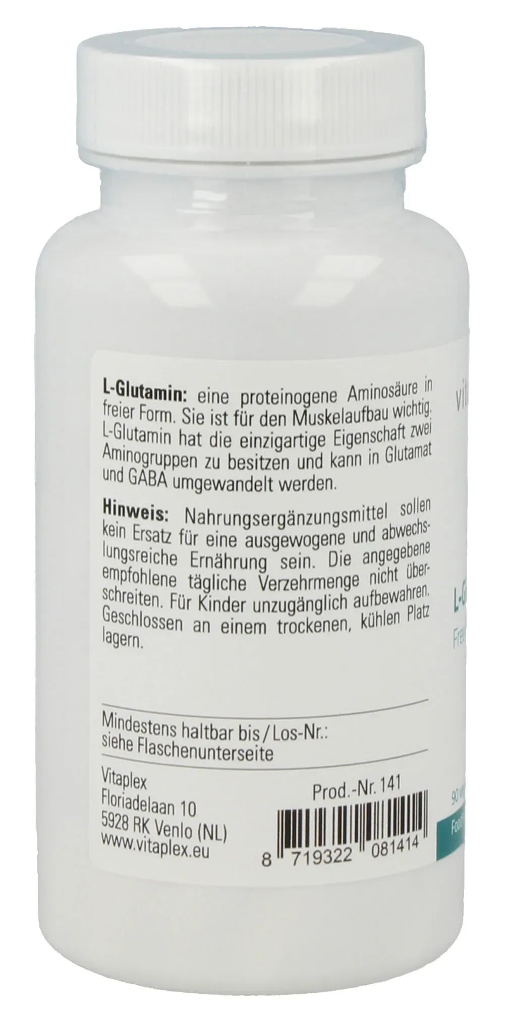 L-Glutamine - 90 capsules