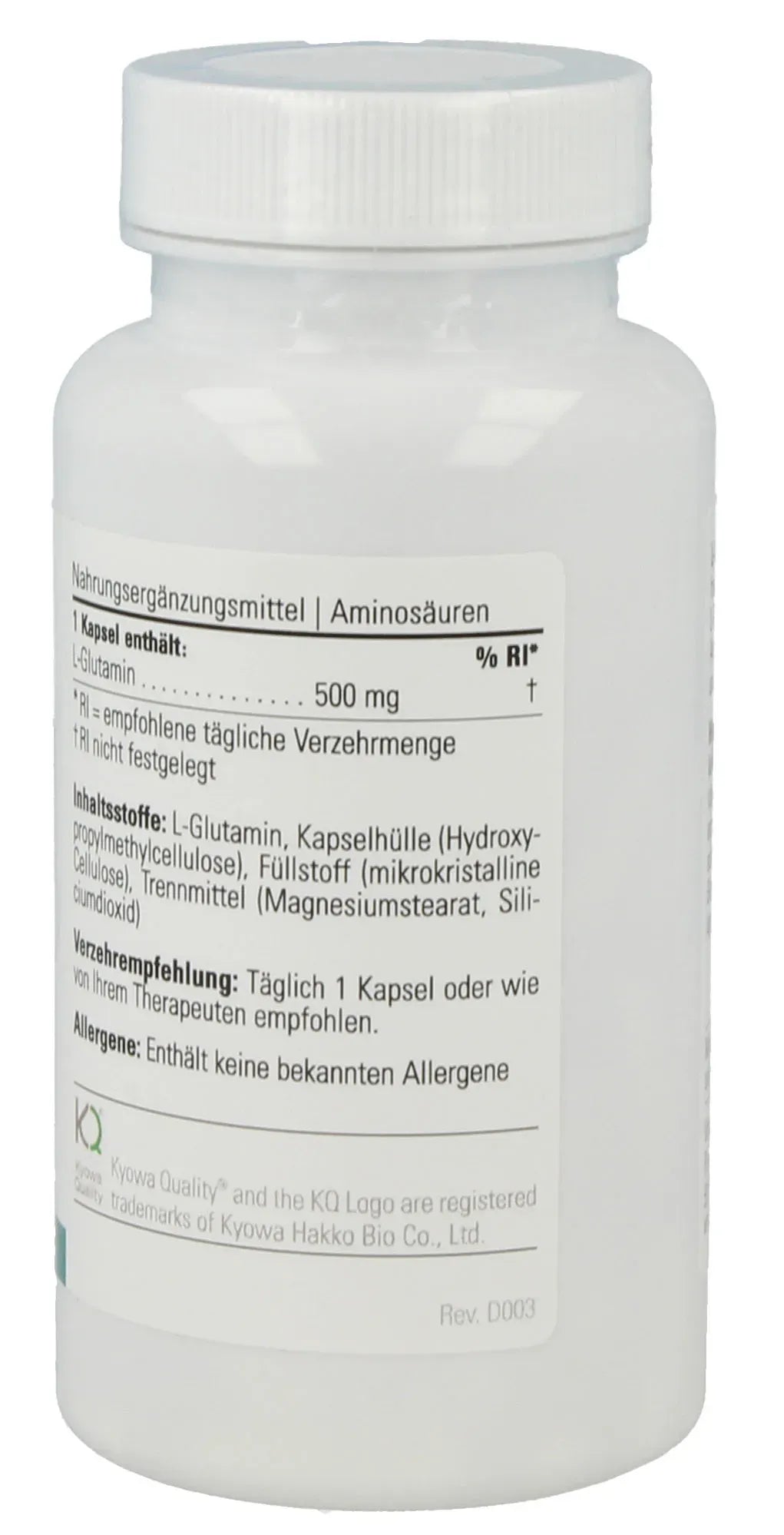 L-Glutamine - 90 capsules