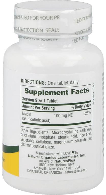 Niacin - 90 tablets
