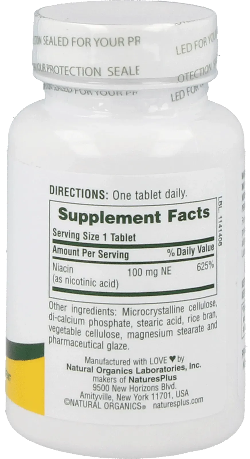 Niacin - 90 tablets