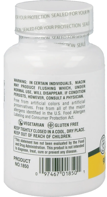 Niacin - 90 tablets