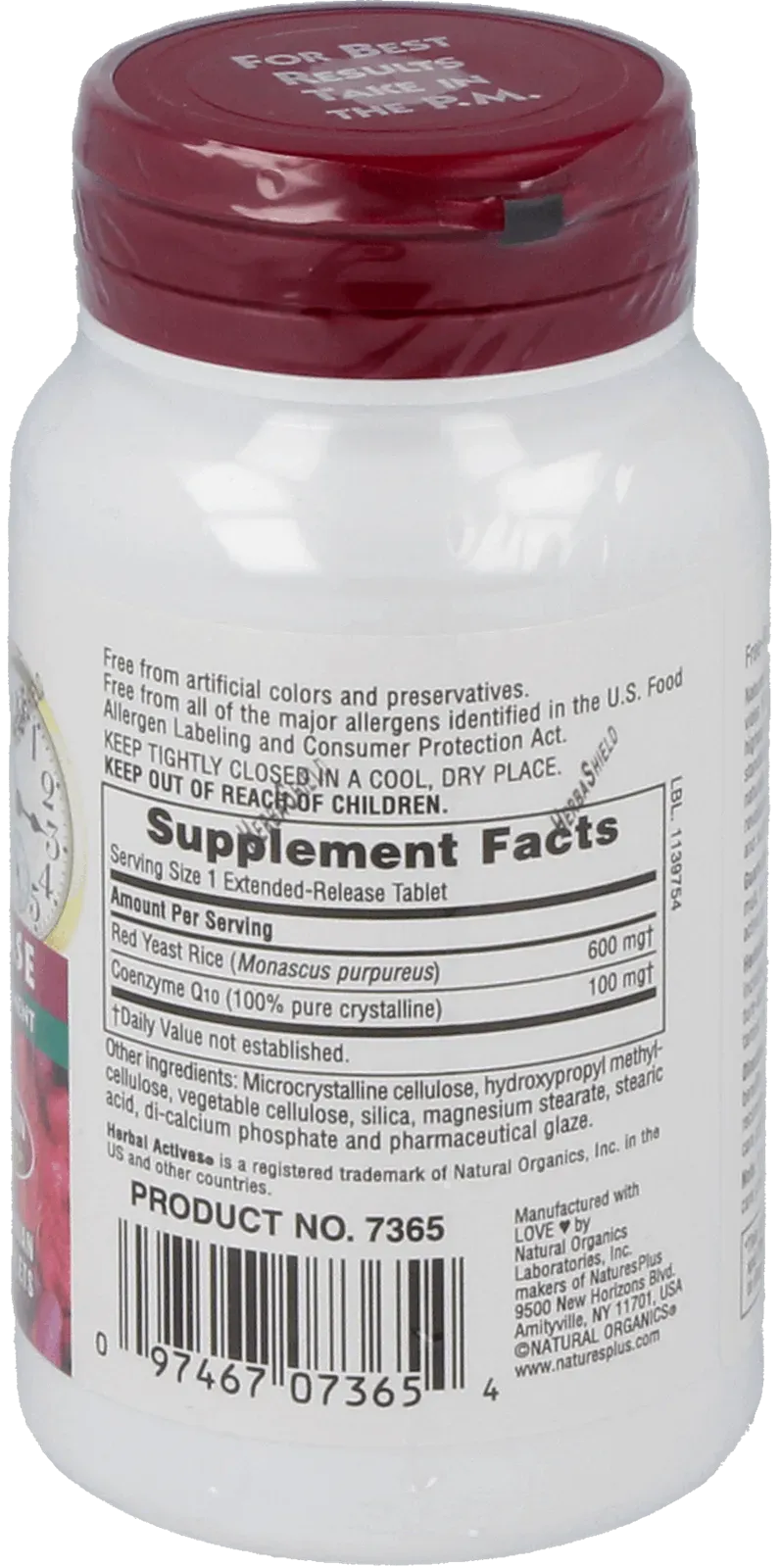 Red Yeast Rice & CoQ10 - 30 Tablets