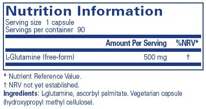 L-Glutamine 500 MG - 90 capsules