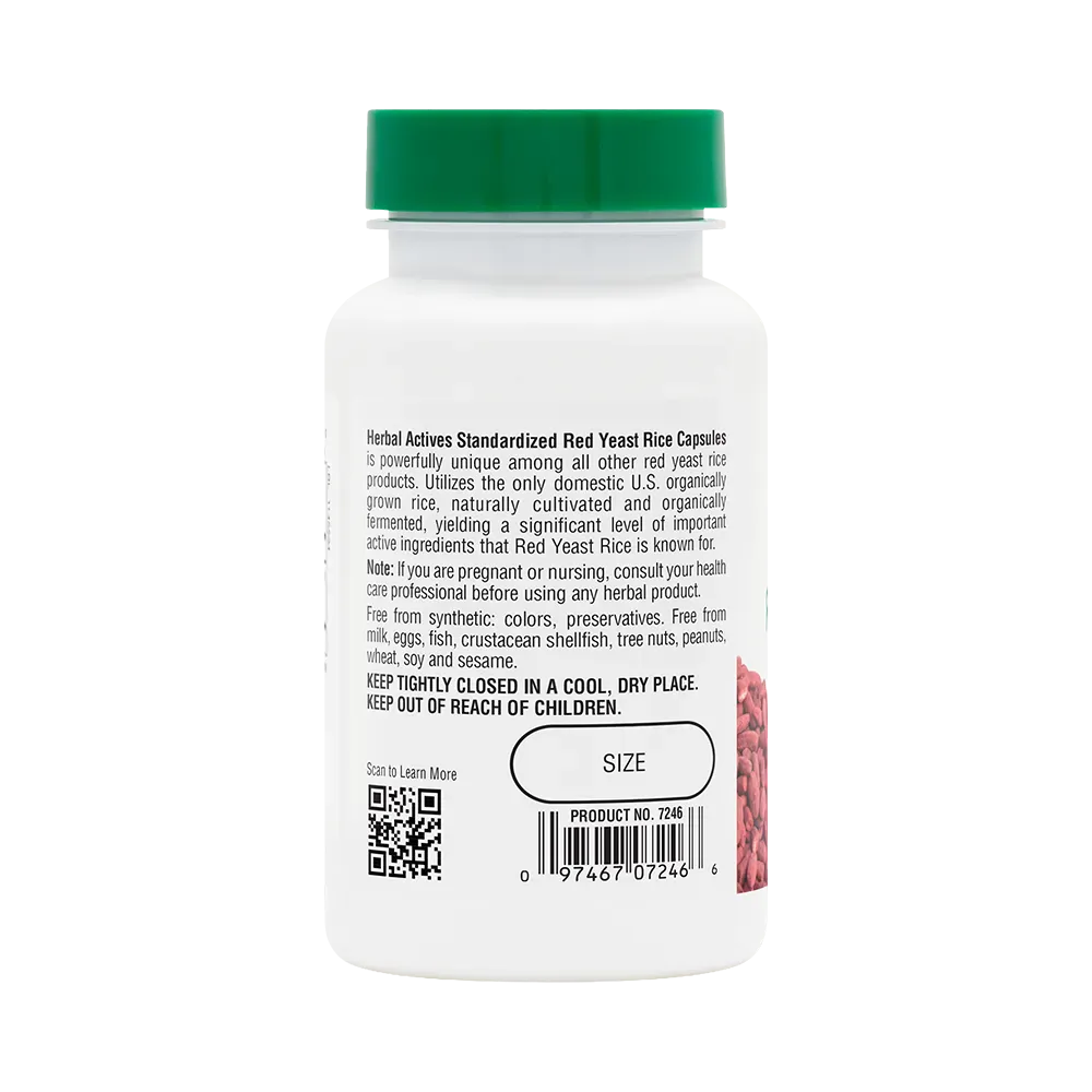Red Yeast Rice 600 mg - 60 Capsules