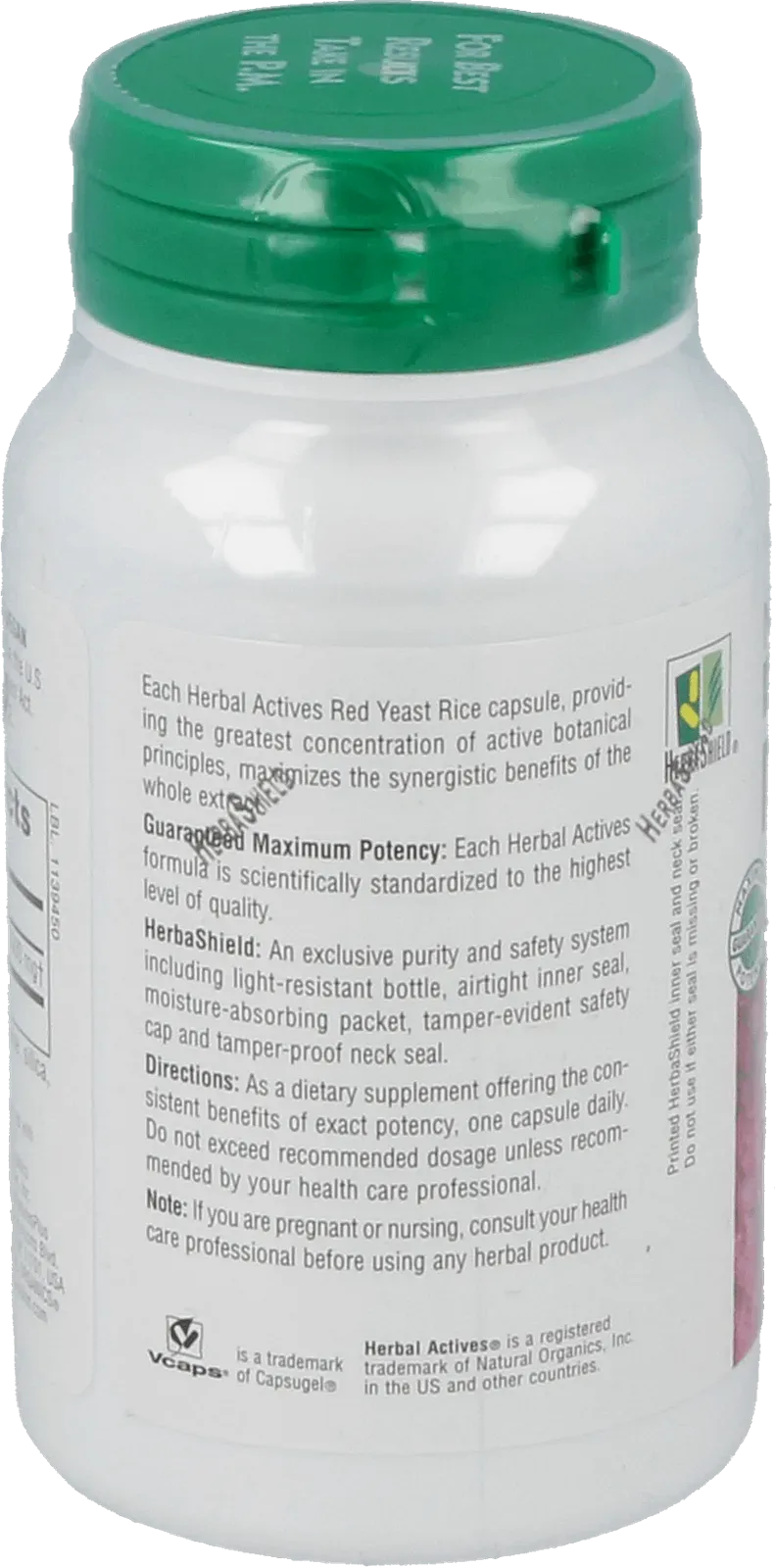 Red Yeast Rice 600 mg - 60 Capsules