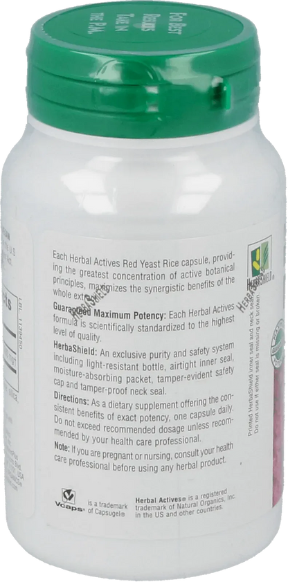 Red Yeast Rice 600 mg - 60 Capsules