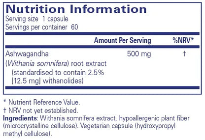 Ashwagandha - 60 capsules